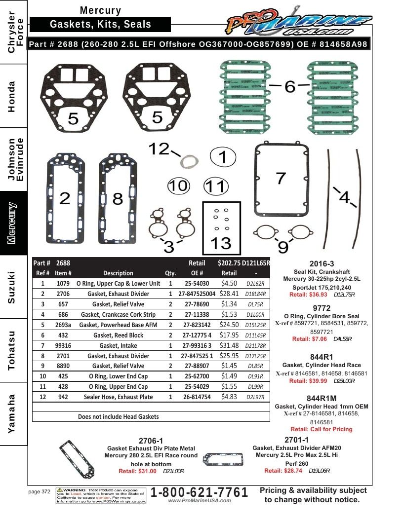 Pro Marine USA Outboard Parts Catalog Weekly Ad January 1 - December 31, 2026