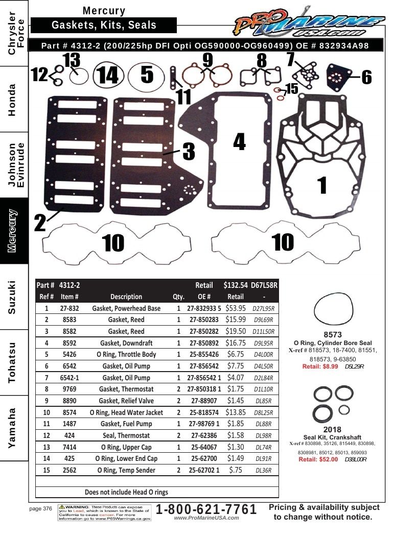Pro Marine USA Outboard Parts Catalog Weekly Ad January 1 - December 31, 2026