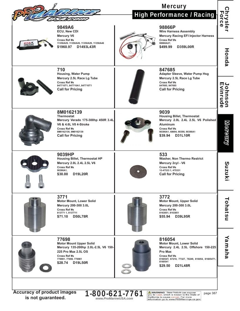 Pro Marine USA Outboard Parts Catalog Weekly Ad January 1 - December 31, 2026
