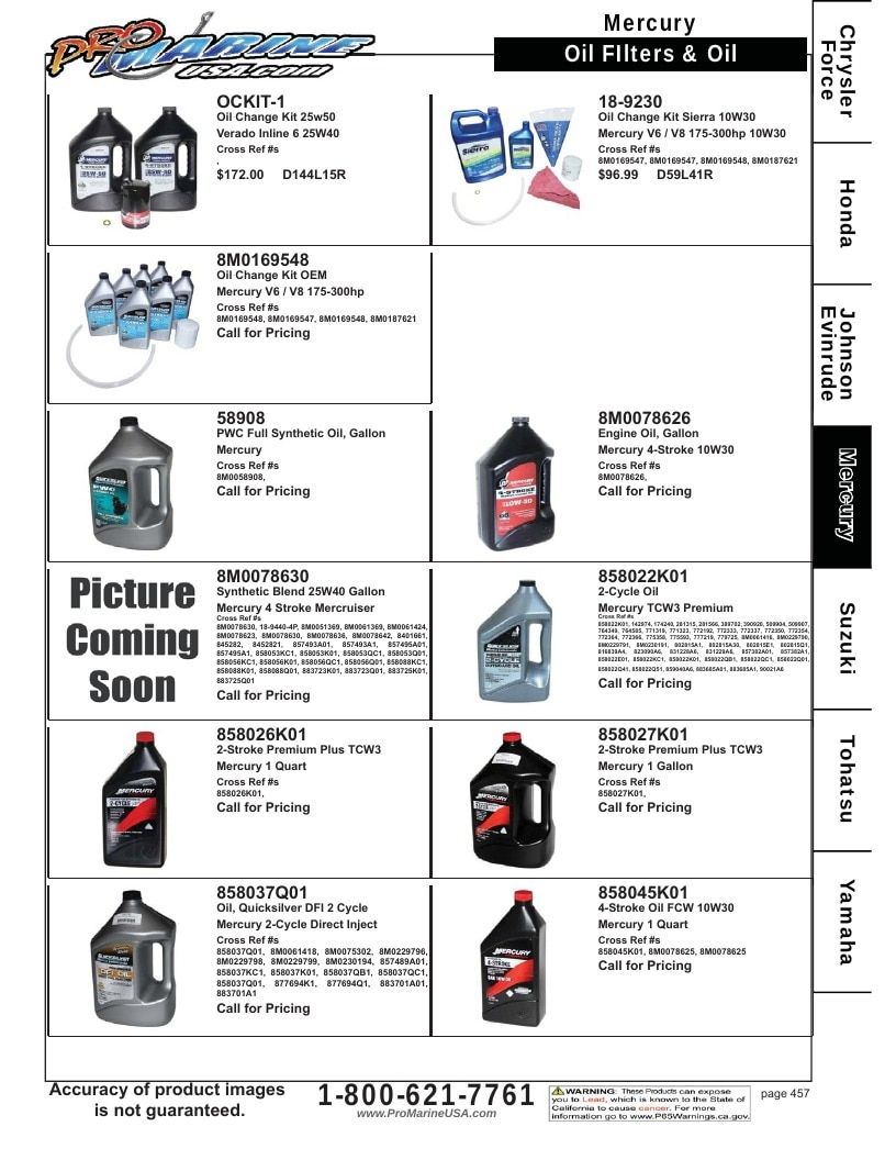 Pro Marine USA Outboard Parts Catalog Weekly Ad January 1 - December 31, 2026