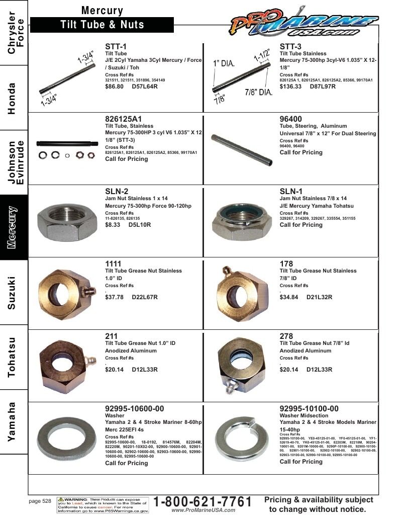 Pro Marine USA Outboard Parts Catalog Weekly Ad January 1 - December 31, 2026