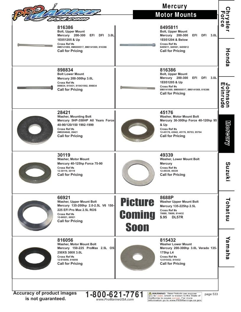 Pro Marine USA Outboard Parts Catalog Weekly Ad January 1 - December 31, 2026