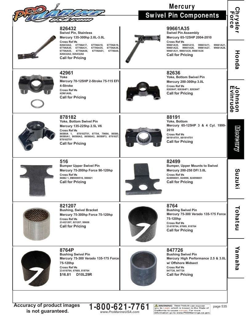 Pro Marine USA Outboard Parts Catalog Weekly Ad January 1 - December 31, 2026