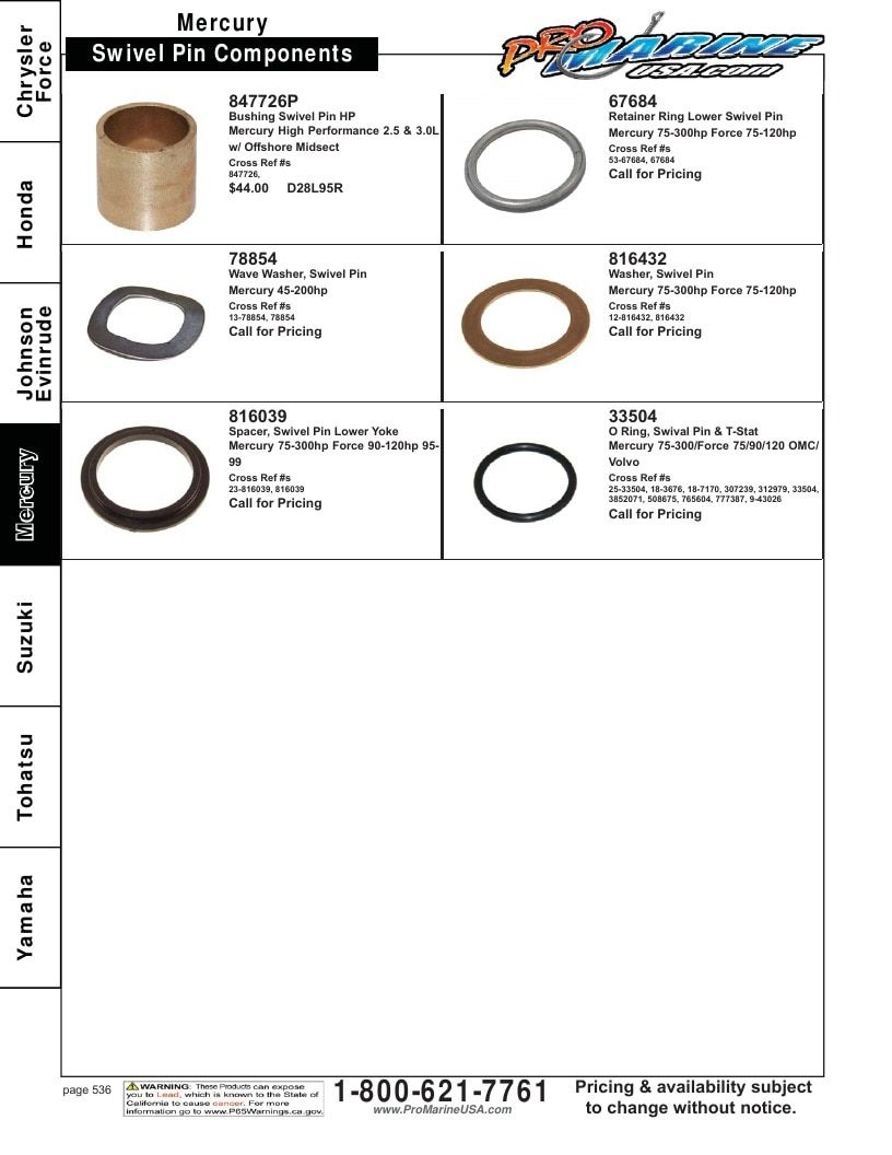 Pro Marine USA Outboard Parts Catalog Weekly Ad January 1 - December 31, 2026