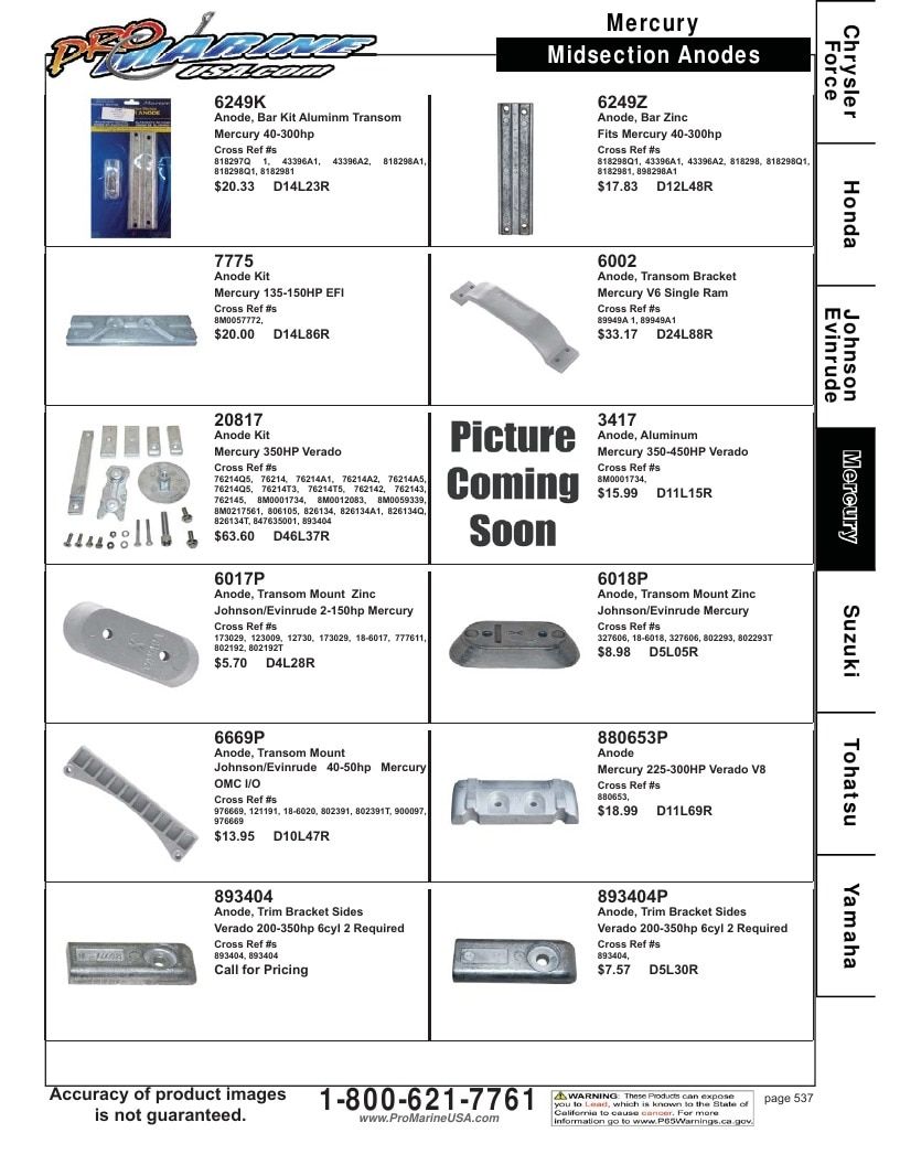 Pro Marine USA Outboard Parts Catalog Weekly Ad January 1 - December 31, 2026