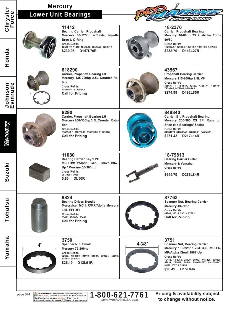 Pro Marine USA Outboard Parts Catalog Weekly Ad January 1 - December 31, 2026