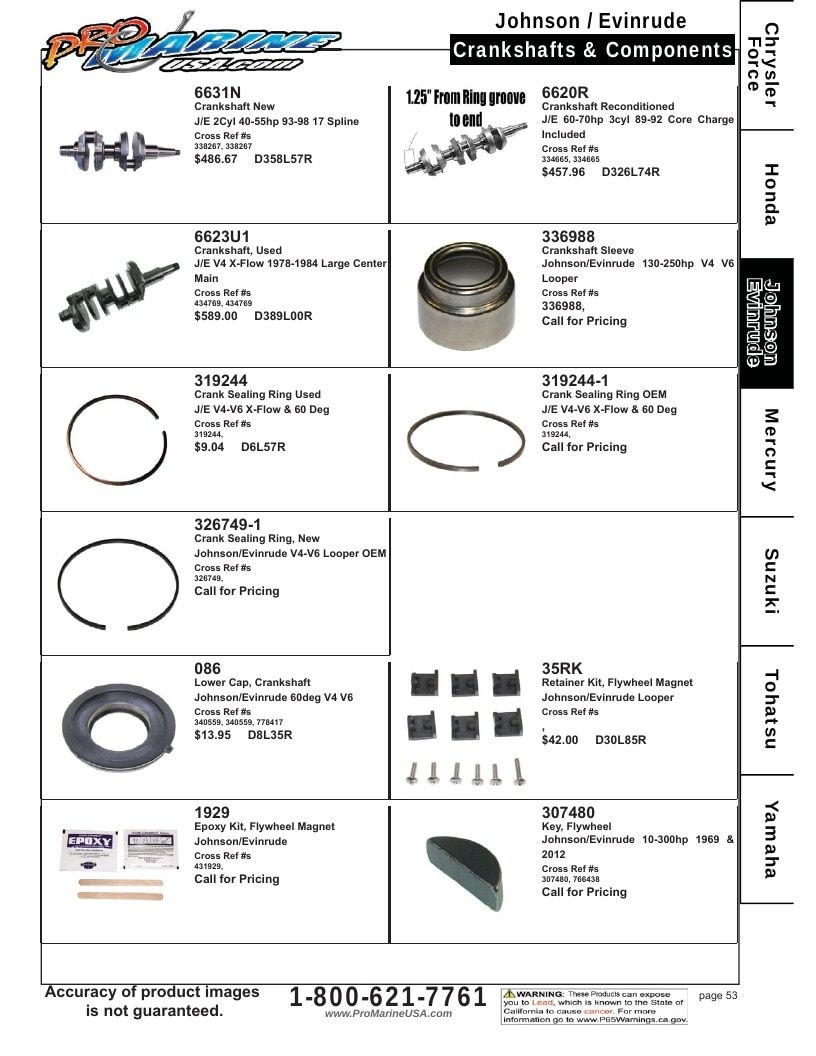 Pro Marine USA Outboard Parts Catalog Weekly Ad January 1 - December 31, 2026