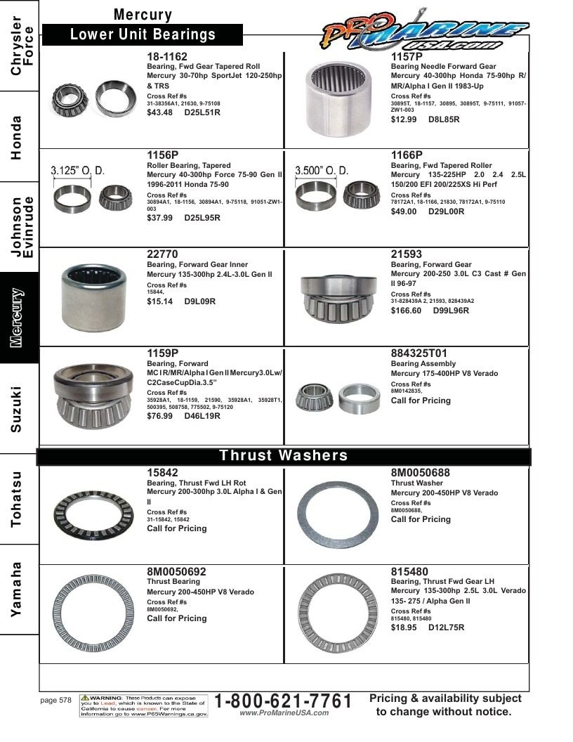 Pro Marine USA Outboard Parts Catalog Weekly Ad January 1 - December 31, 2026
