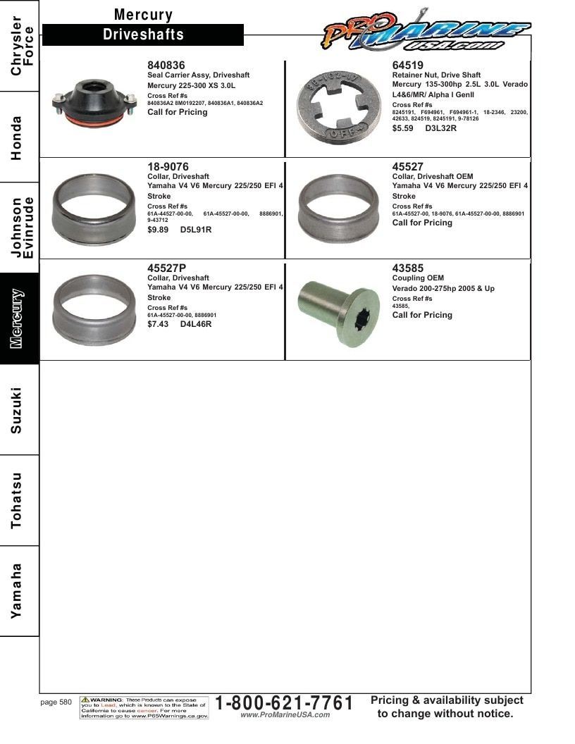 Pro Marine USA Outboard Parts Catalog Weekly Ad January 1 - December 31, 2026