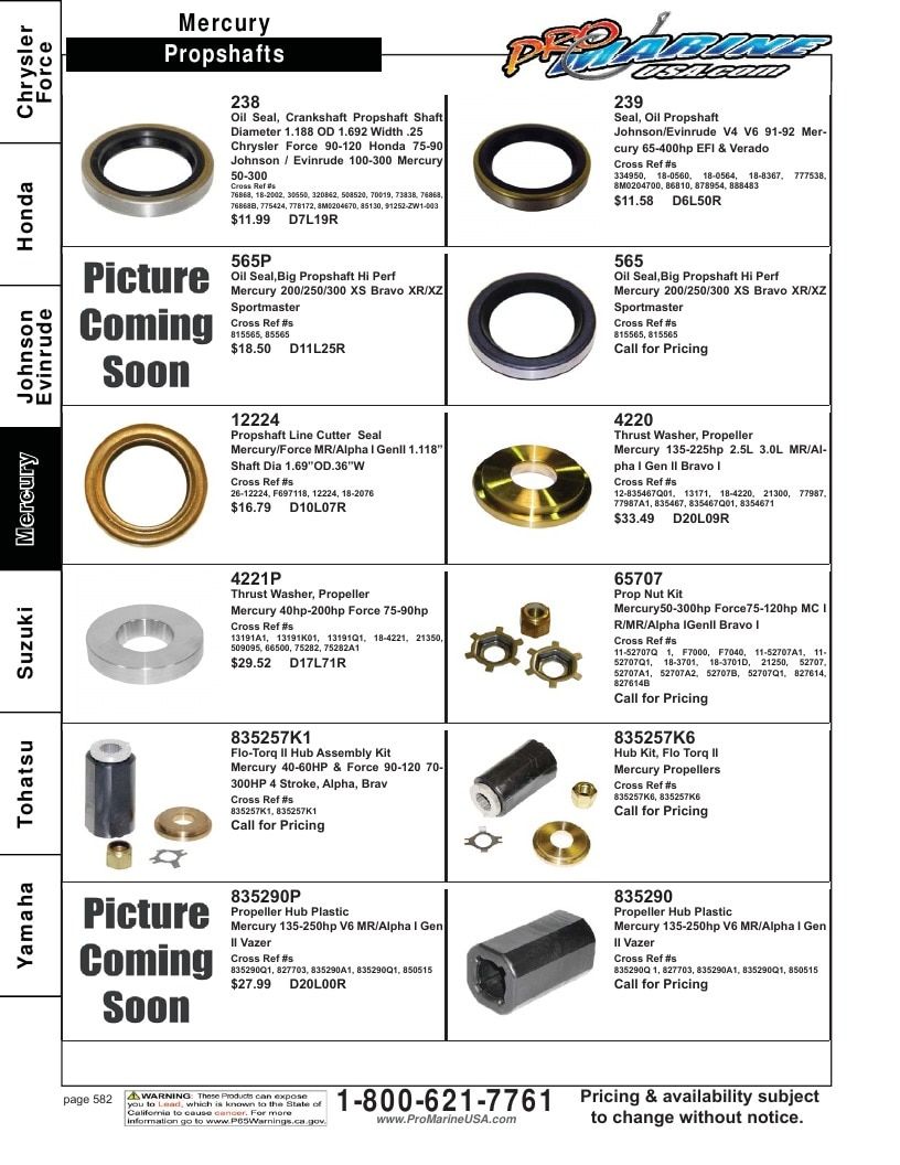 Pro Marine USA Outboard Parts Catalog Weekly Ad January 1 - December 31, 2026