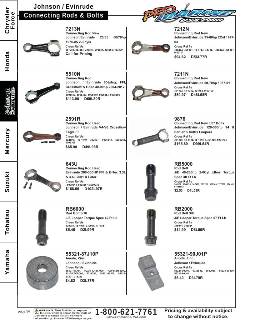 Pro Marine USA Outboard Parts Catalog Weekly Ad January 1 - December 31, 2026