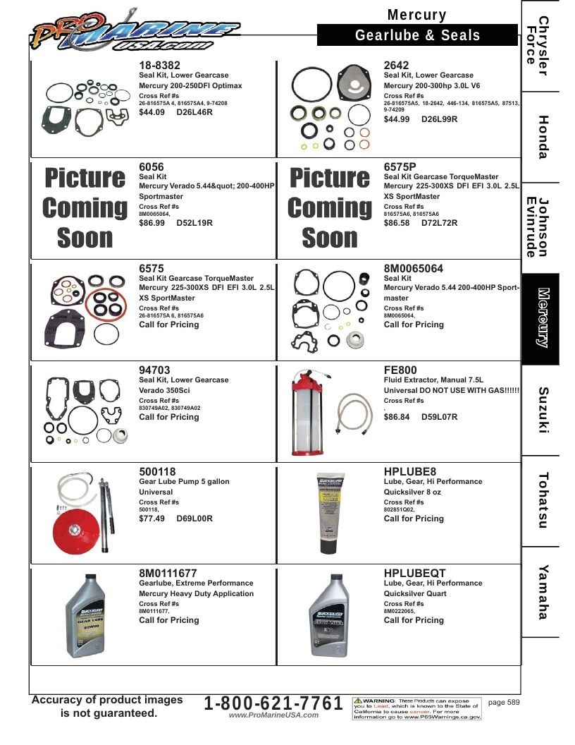 Pro Marine USA Outboard Parts Catalog Weekly Ad January 1 - December 31, 2026