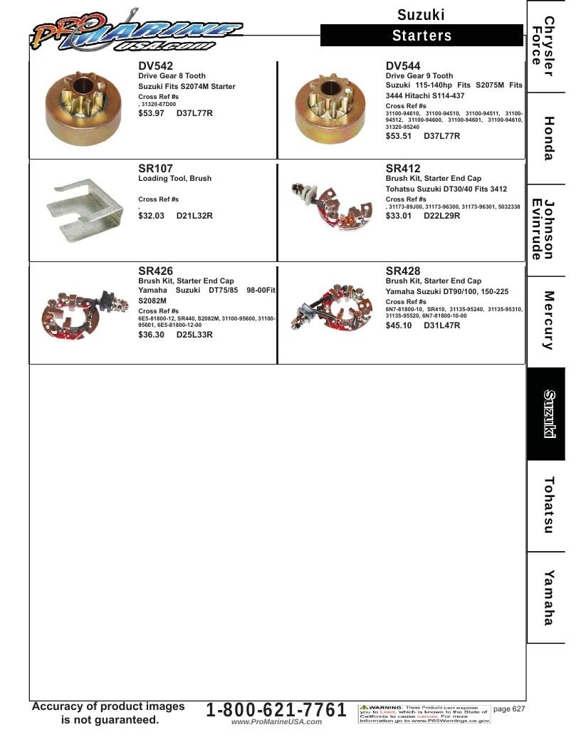Pro Marine USA Outboard Parts Catalog Weekly Ad January 1 - December 31, 2026