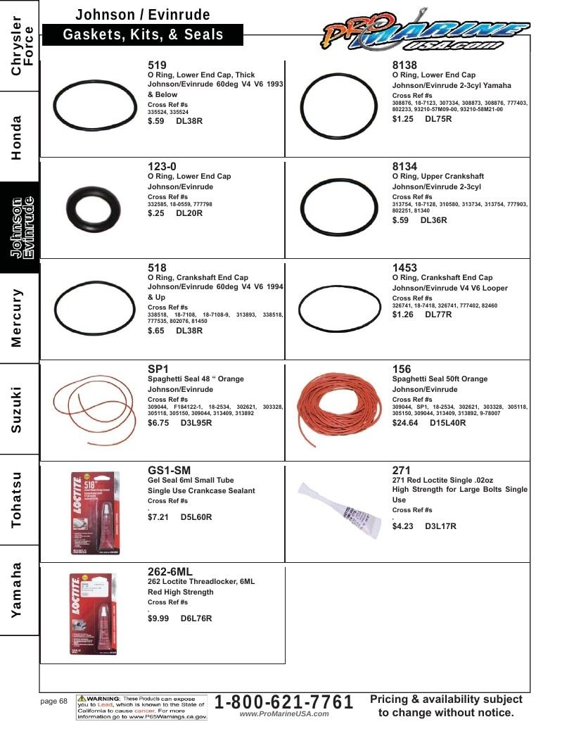 Pro Marine USA Outboard Parts Catalog Weekly Ad January 1 - December 31, 2026