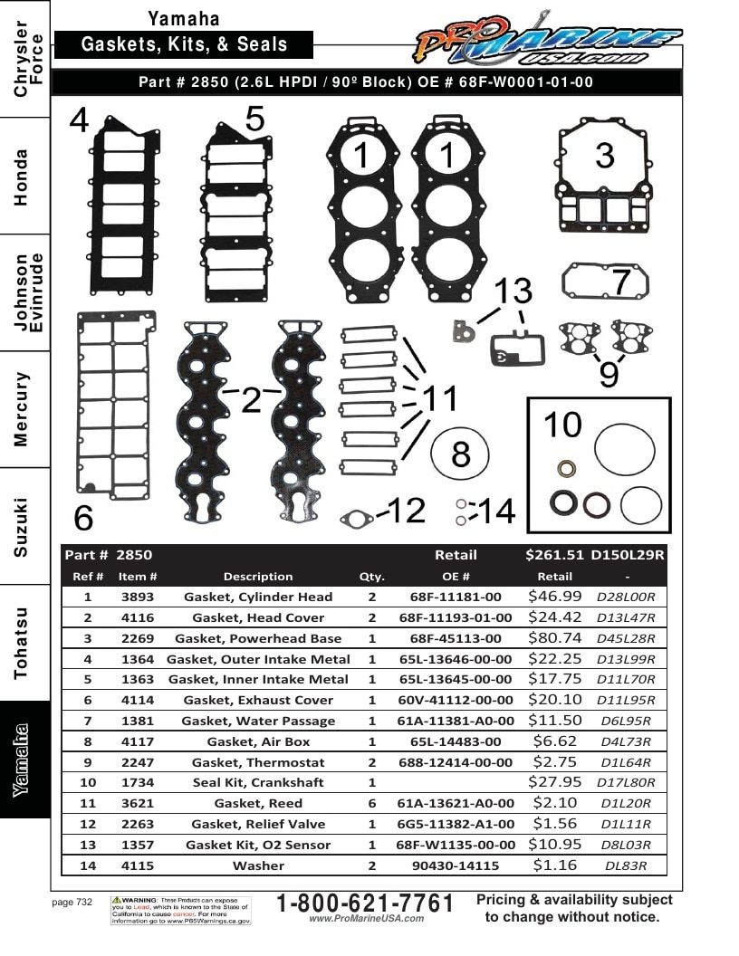 Pro Marine USA Outboard Parts Catalog Weekly Ad January 1 - December 31, 2026