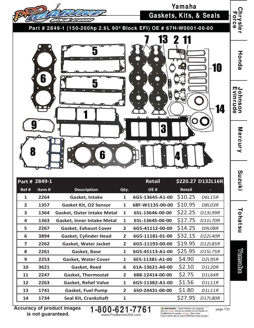 Pro Marine USA Outboard Parts Catalog Weekly Ad January 1 - December 31, 2026