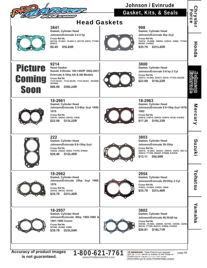 Pro Marine USA Outboard Parts Catalog Weekly Ad January 1 - December 31, 2026