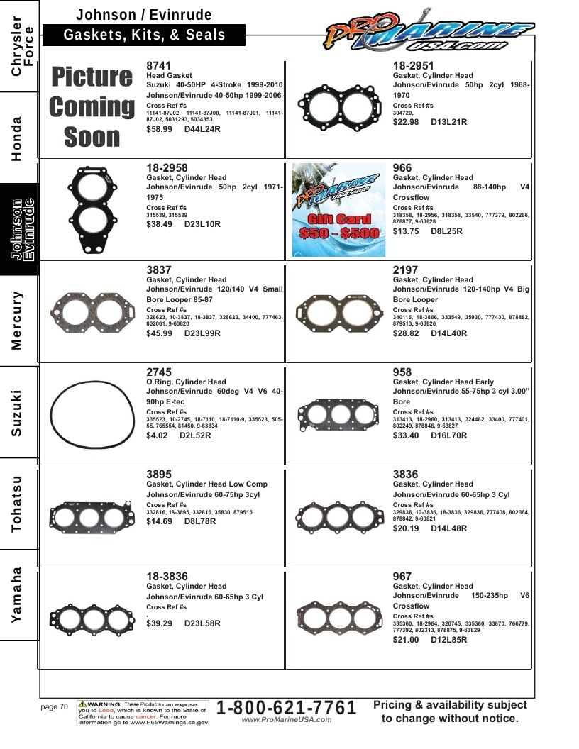 Pro Marine USA Outboard Parts Catalog Weekly Ad January 1 - December 31, 2026