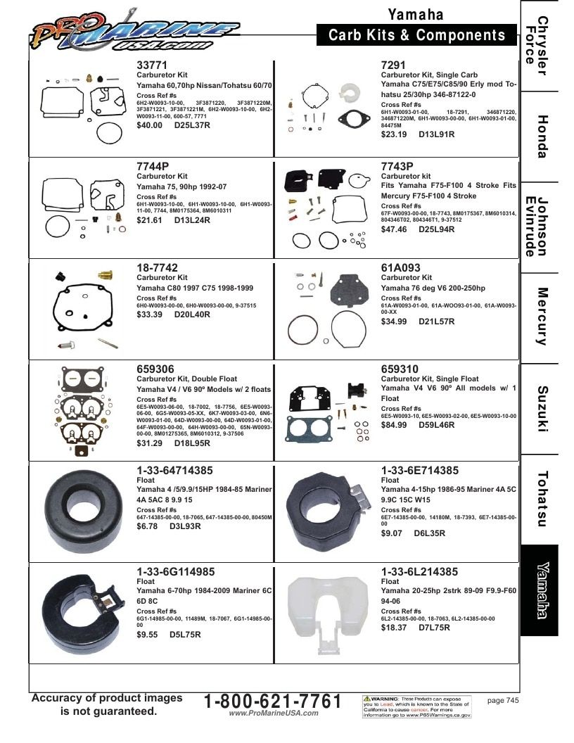 Pro Marine USA Outboard Parts Catalog Weekly Ad January 1 - December 31, 2026