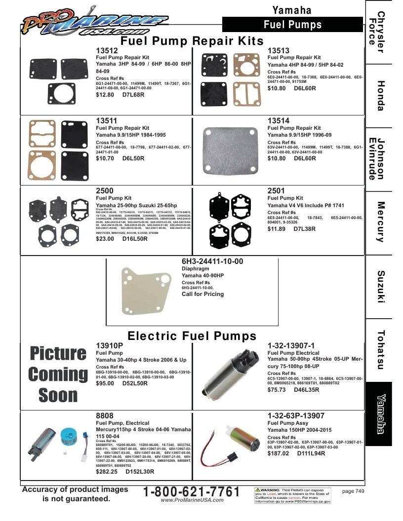 Pro Marine USA Outboard Parts Catalog Weekly Ad January 1 - December 31, 2026