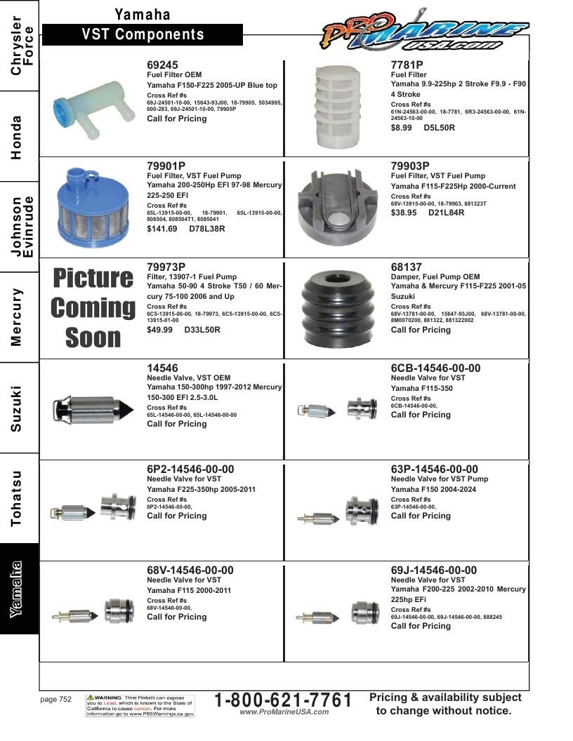 Pro Marine USA Outboard Parts Catalog Weekly Ad January 1 - December 31, 2026