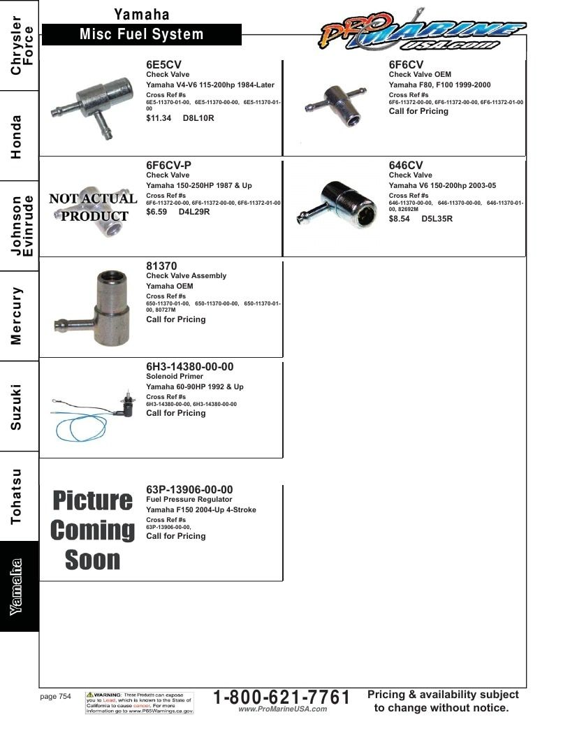 Pro Marine USA Outboard Parts Catalog Weekly Ad January 1 - December 31, 2026