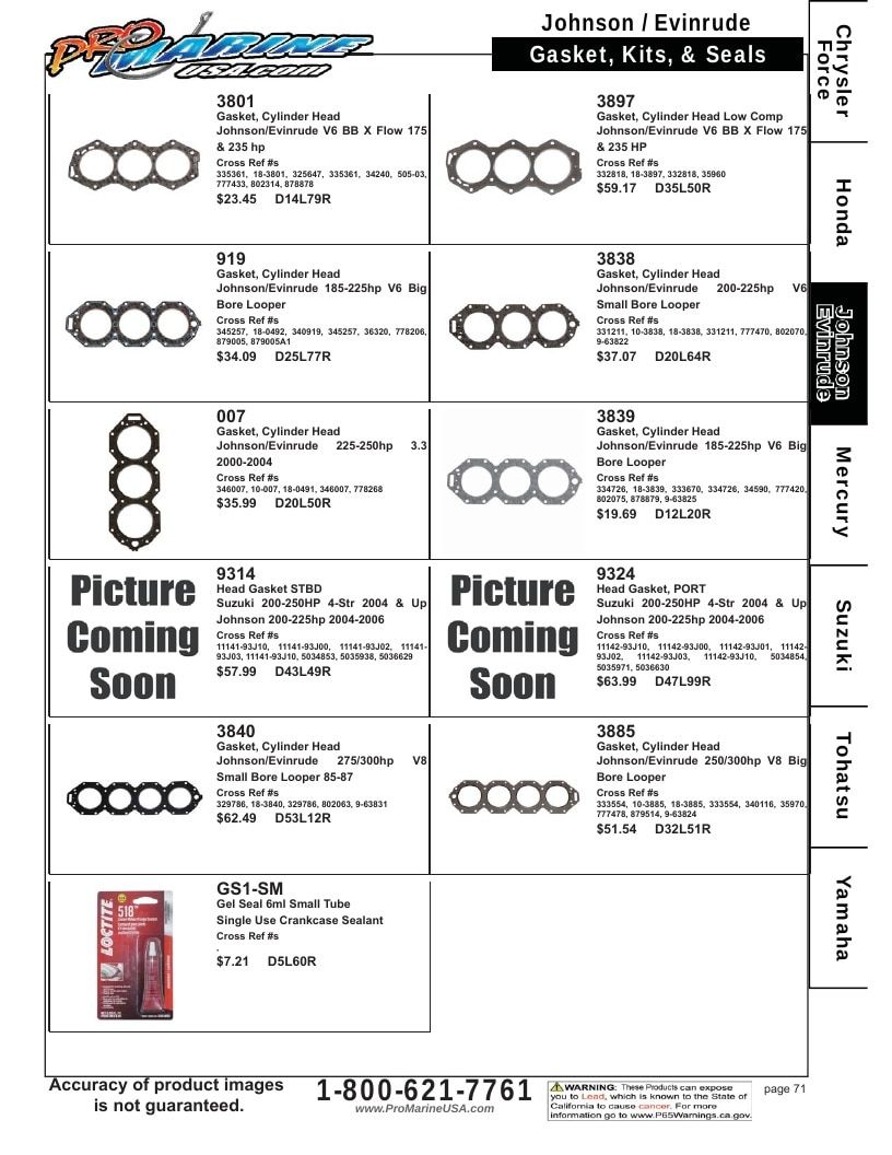 Pro Marine USA Outboard Parts Catalog Weekly Ad January 1 - December 31, 2026