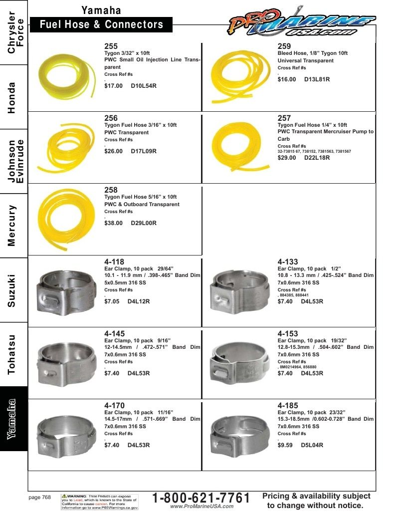 Pro Marine USA Outboard Parts Catalog Weekly Ad January 1 - December 31, 2026