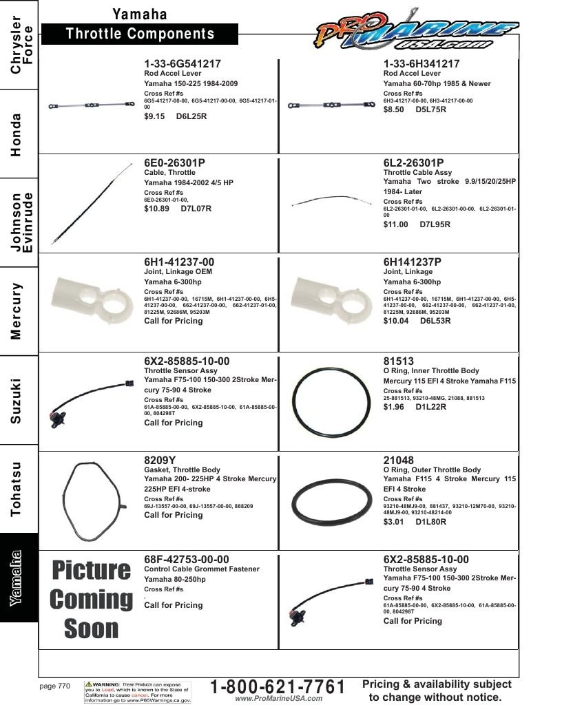 Pro Marine USA Outboard Parts Catalog Weekly Ad January 1 - December 31, 2026
