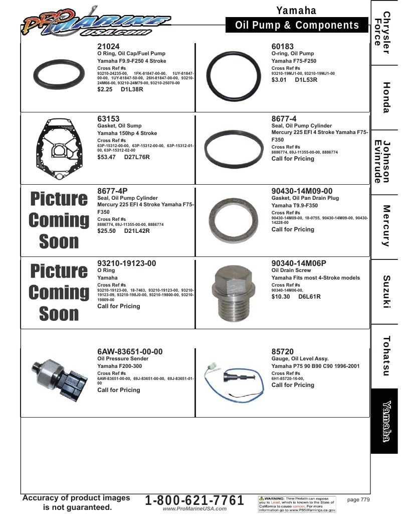 Pro Marine USA Outboard Parts Catalog Weekly Ad January 1 - December 31, 2026
