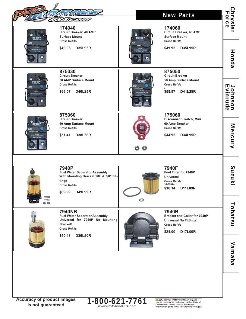 Pro Marine USA Outboard Parts Catalog Weekly Ad January 1 - December 31, 2026