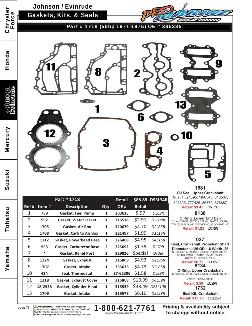 Pro Marine USA Outboard Parts Catalog Weekly Ad January 1 - December 31, 2026
