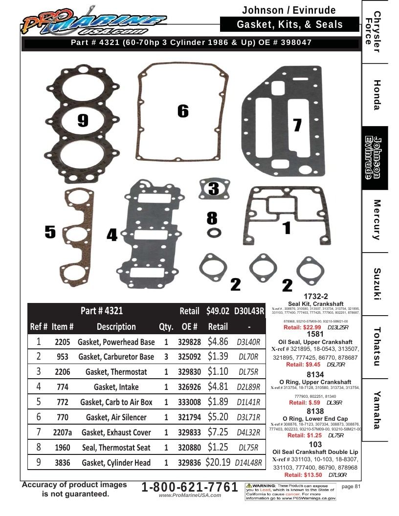 Pro Marine USA Outboard Parts Catalog Weekly Ad January 1 - December 31, 2026