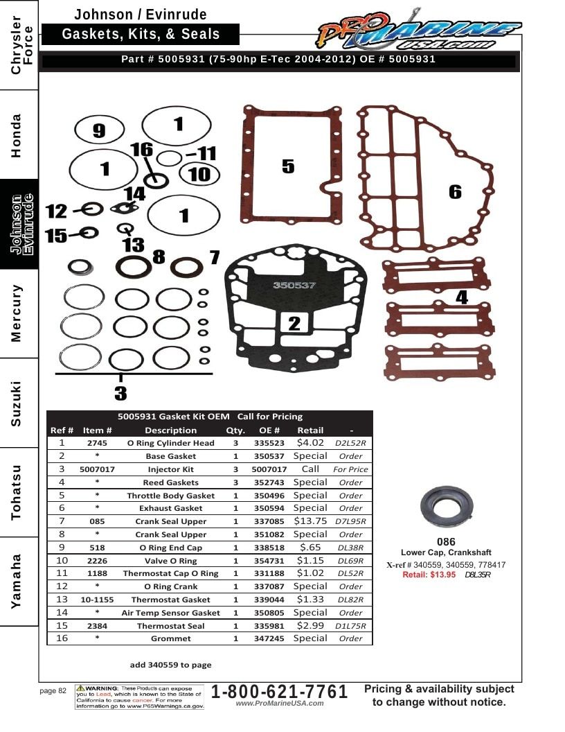 Pro Marine USA Outboard Parts Catalog Weekly Ad January 1 - December 31, 2026