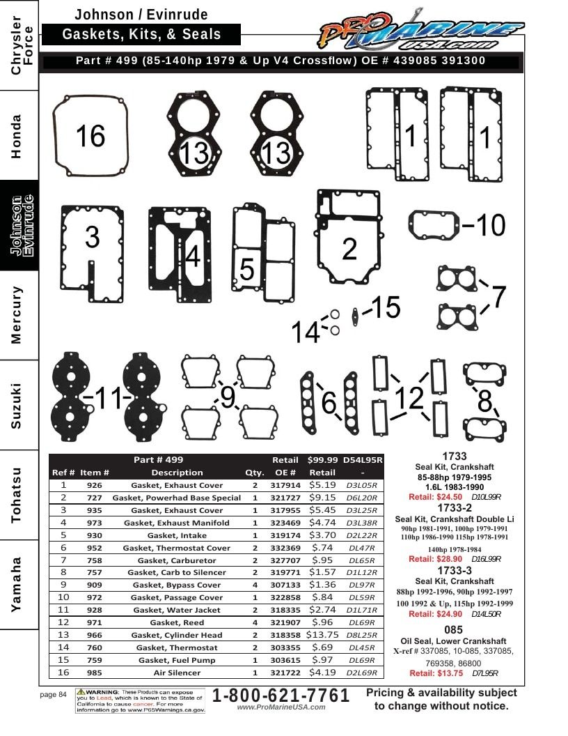 Pro Marine USA Outboard Parts Catalog Weekly Ad January 1 - December 31, 2026
