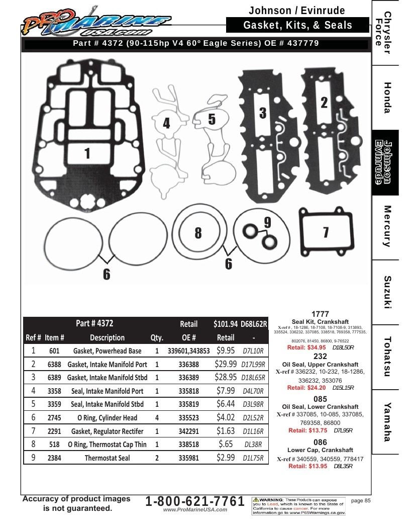 Pro Marine USA Outboard Parts Catalog Weekly Ad January 1 - December 31, 2026