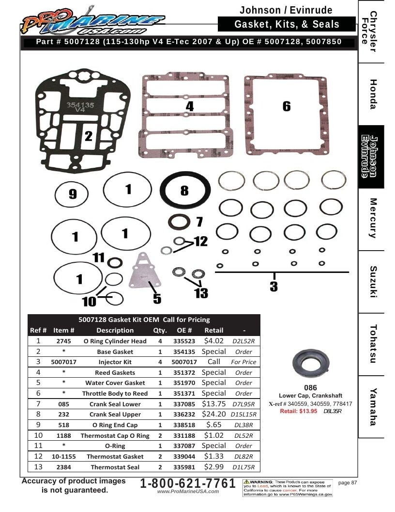Pro Marine USA Outboard Parts Catalog Weekly Ad January 1 - December 31, 2026