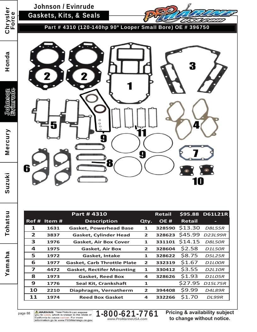 Pro Marine USA Outboard Parts Catalog Weekly Ad January 1 - December 31, 2026