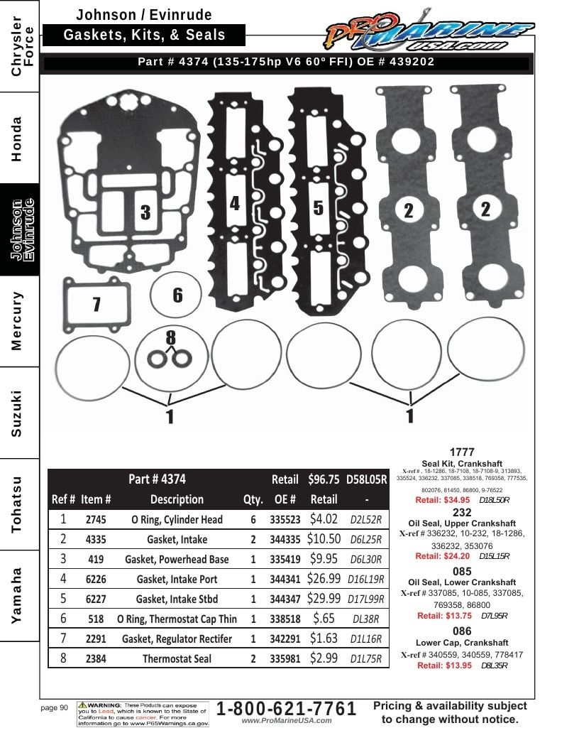 Pro Marine USA Outboard Parts Catalog Weekly Ad January 1 - December 31, 2026