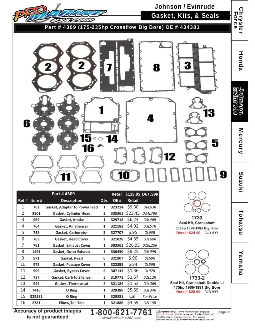 Pro Marine USA Outboard Parts Catalog Weekly Ad January 1 - December 31, 2026