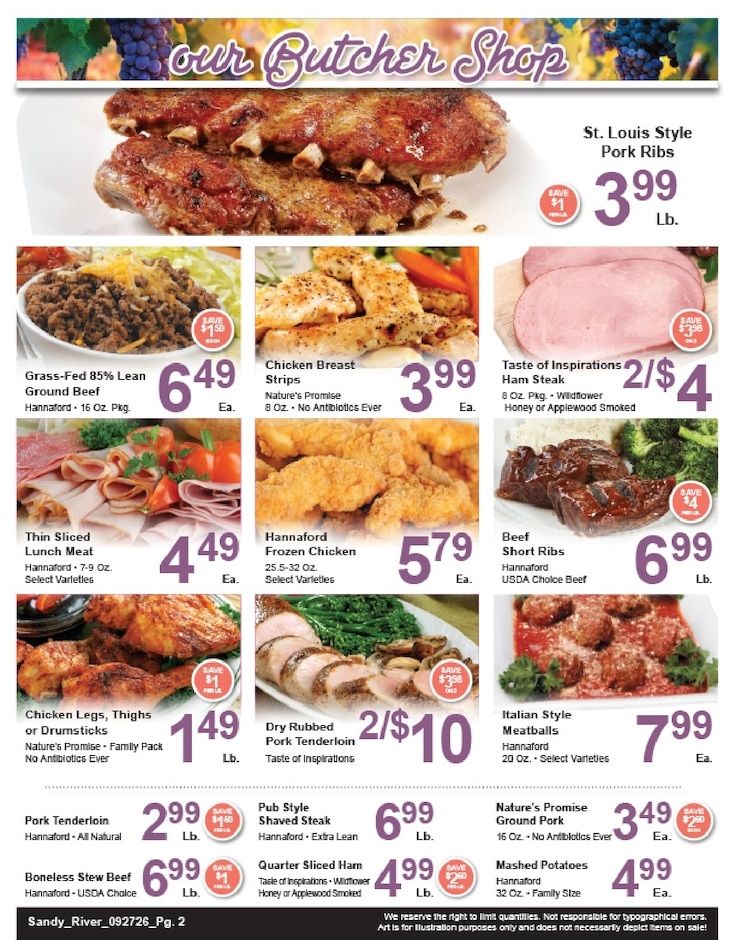 Sandy River Shop 'n Save Weekly Ad September 27 - October 3, 2026