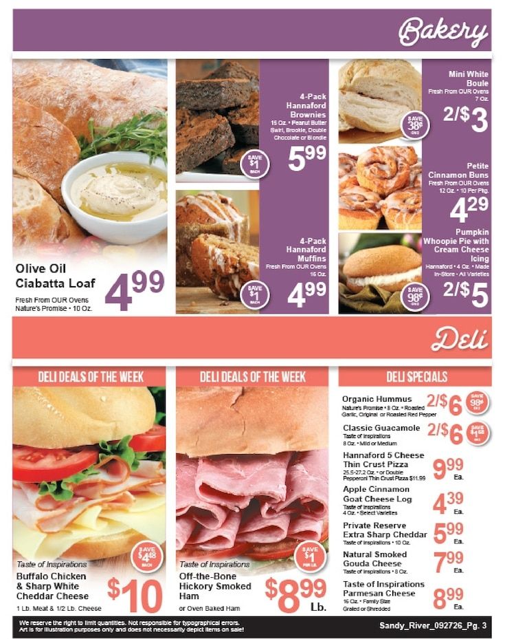 Sandy River Shop 'n Save Weekly Ad September 27 - October 3, 2026