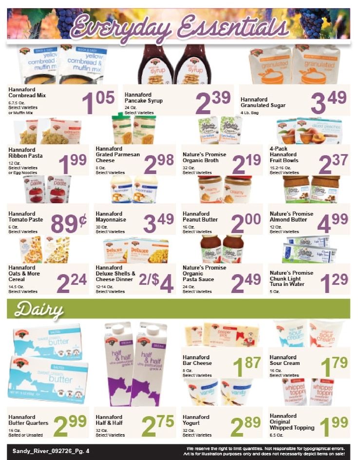 Sandy River Shop 'n Save Weekly Ad September 27 - October 3, 2026