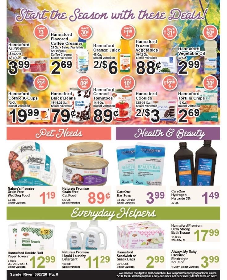 Sandy River Shop 'n Save Weekly Ad September 27 - October 3, 2026