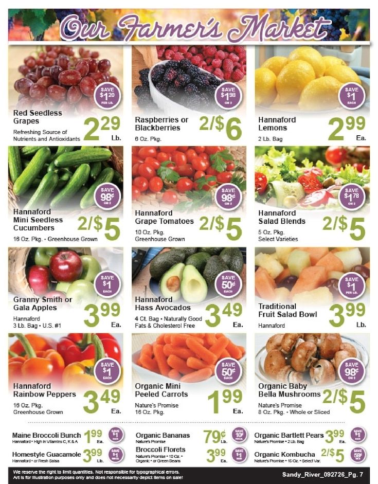 Sandy River Shop 'n Save Weekly Ad September 27 - October 3, 2026