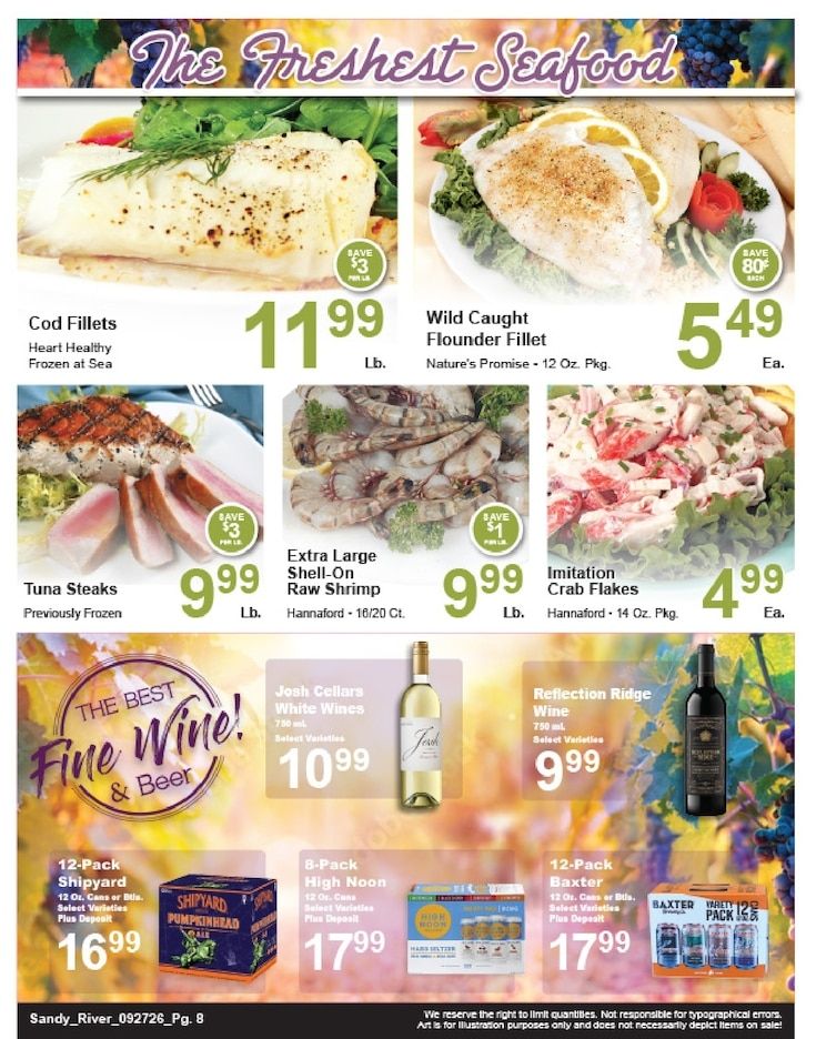 Sandy River Shop 'n Save Weekly Ad September 27 - October 3, 2026