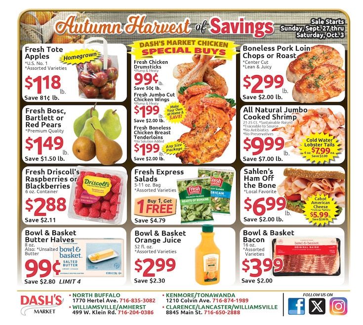 Dash's Market Weekly Ad September 27 - October 3, 2026