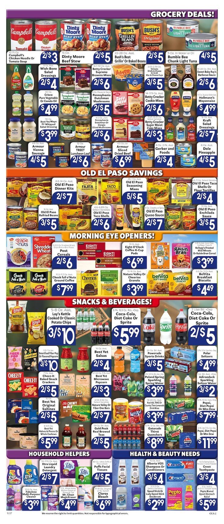 Valley Market and Jim's Great American Weekly Ad September 27 - October 3, 2026