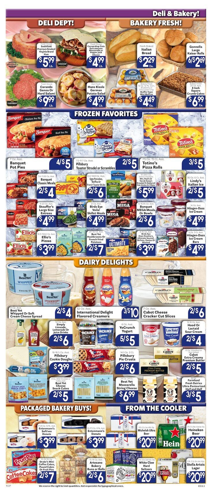 Valley Market and Jim's Great American Weekly Ad September 27 - October 3, 2026
