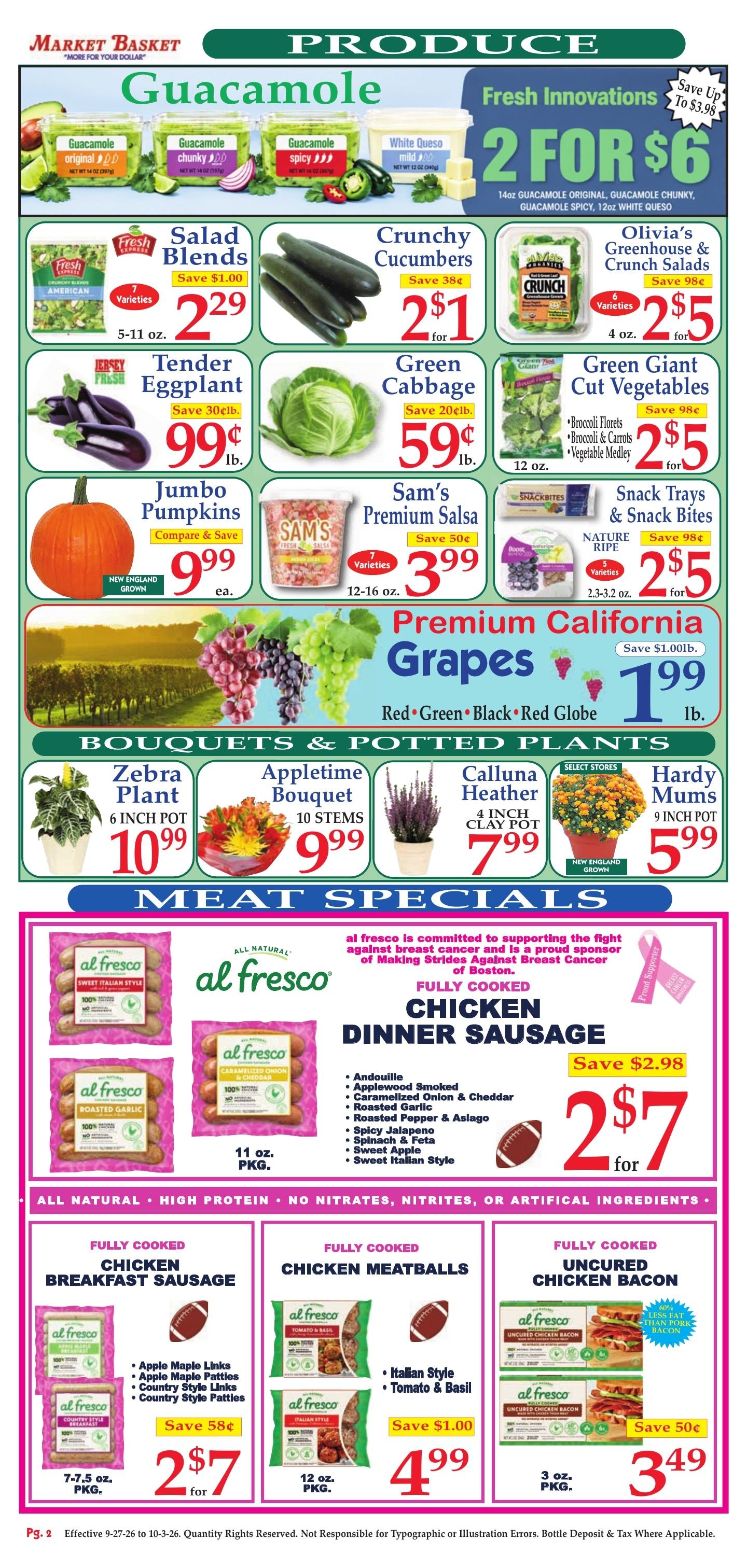 Market Basket Weekly Ad September 27 - October 3, 2026